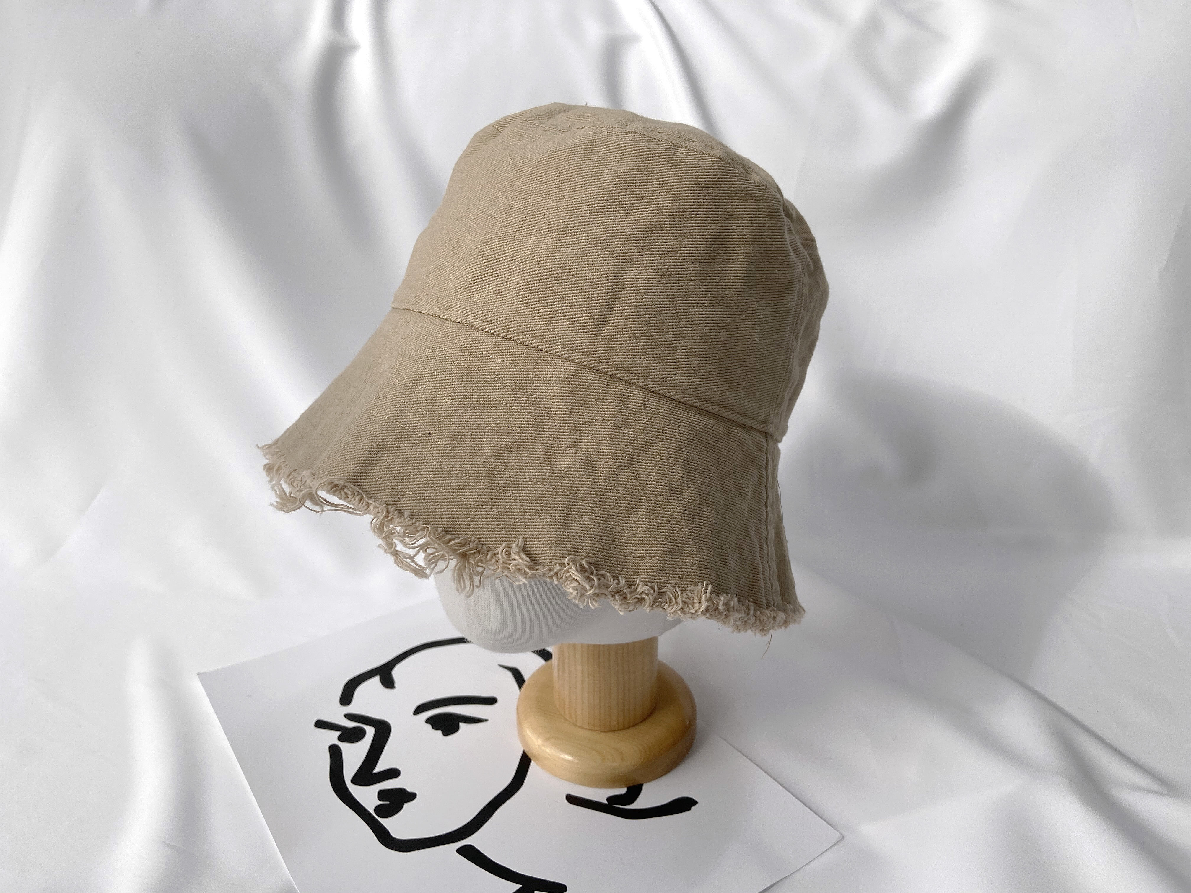 

Women s unisex washed all-over bucket hat black