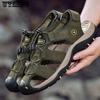 High Quality Summer Breathable Sandals Beach Shoes Hiking Outdoor Genuine Leather Sandals