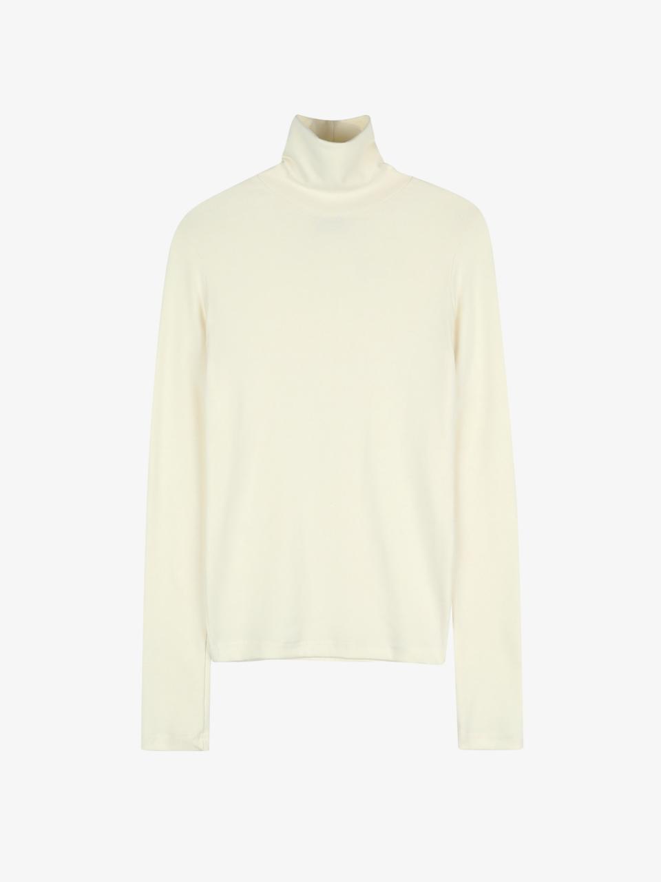 Rosiro Lossy Turtle Neck Polar Knit Cream Free