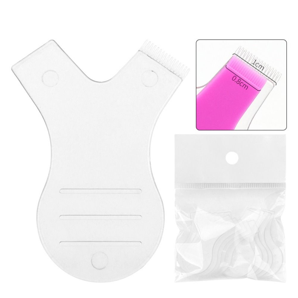 10PCS New Soft Plastic Eye Lash Lift 8 Colors Y Shape Lash Extension Graft Eye Lash Perming Pad Mascara Tool