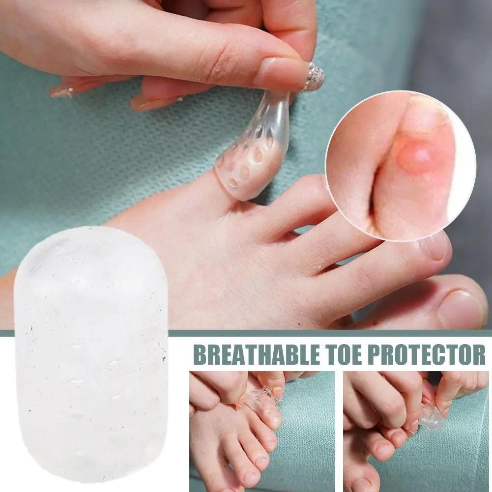 Toe Covers Silicone Toe Caps Anti-Friction Breathable Toe Protector Prevents Blisters Toe Caps Cover Protectors Foot Care