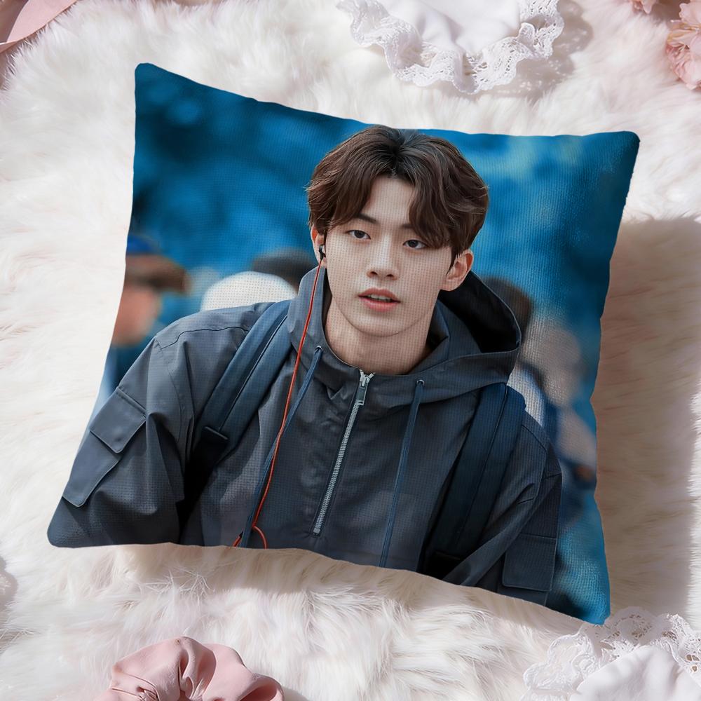Actor N-Nam J-JooS HyukS Cushion Cover Premium Comfort Reversible Pillow Cove -Two in One Design for Any Room & Car Interior