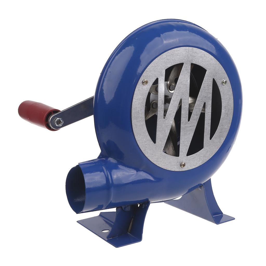 Barbecue Fan, BBQ Blower 150/120/80W Mini Blacksmith Forges Blower with Duct Iron Gear Portable Manual Blower for Camp