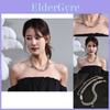 Élégant collier Ktv Fleur de Pêcher en Acier Titane pour Femmes avec Pendentif en Cristal pour la Mode Automne Hiver