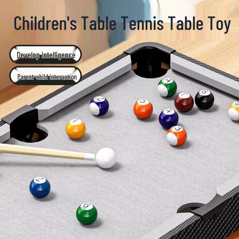 Large Indoor Fiber Pool Table for Kids: Parent-Child Interactive Game for Small Families