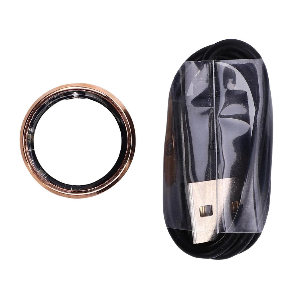 Smart Ring Fitness Tracker with Rhinestone Bluetooth Remote Photography IP68 Waterproofing Step Counter Activity