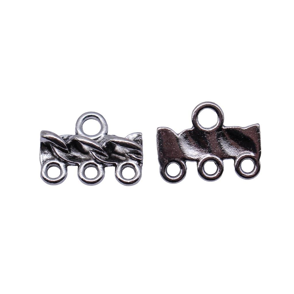 Geometric Flower Multi Loop Connectors Metal Links For Earrings Accessories Parts