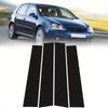 4 Stück Glänzend Schwarze Auto Fenster Tür Säulen Pfosten Verkleidung B C Säulen Abdeckung Aufkleber Für VW Golf Mk5 2003 2004 2005 2006 2007 2008 2009