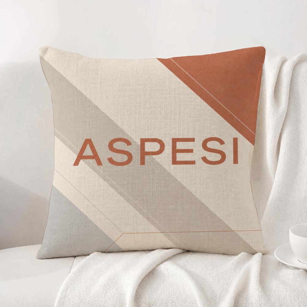Brand Aspesi Cushion Cover Natural Linen Pillowcase Set AllinOne Decor Cushion Cover for Sofa Bedroom Chair