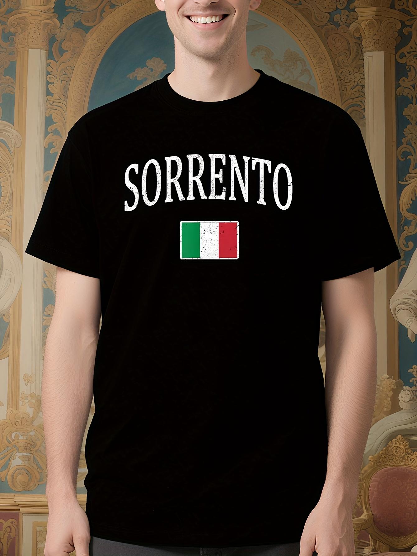 Shiartex Racing Italian Flag Graphic Tshirt - Black Crew ... XXXL