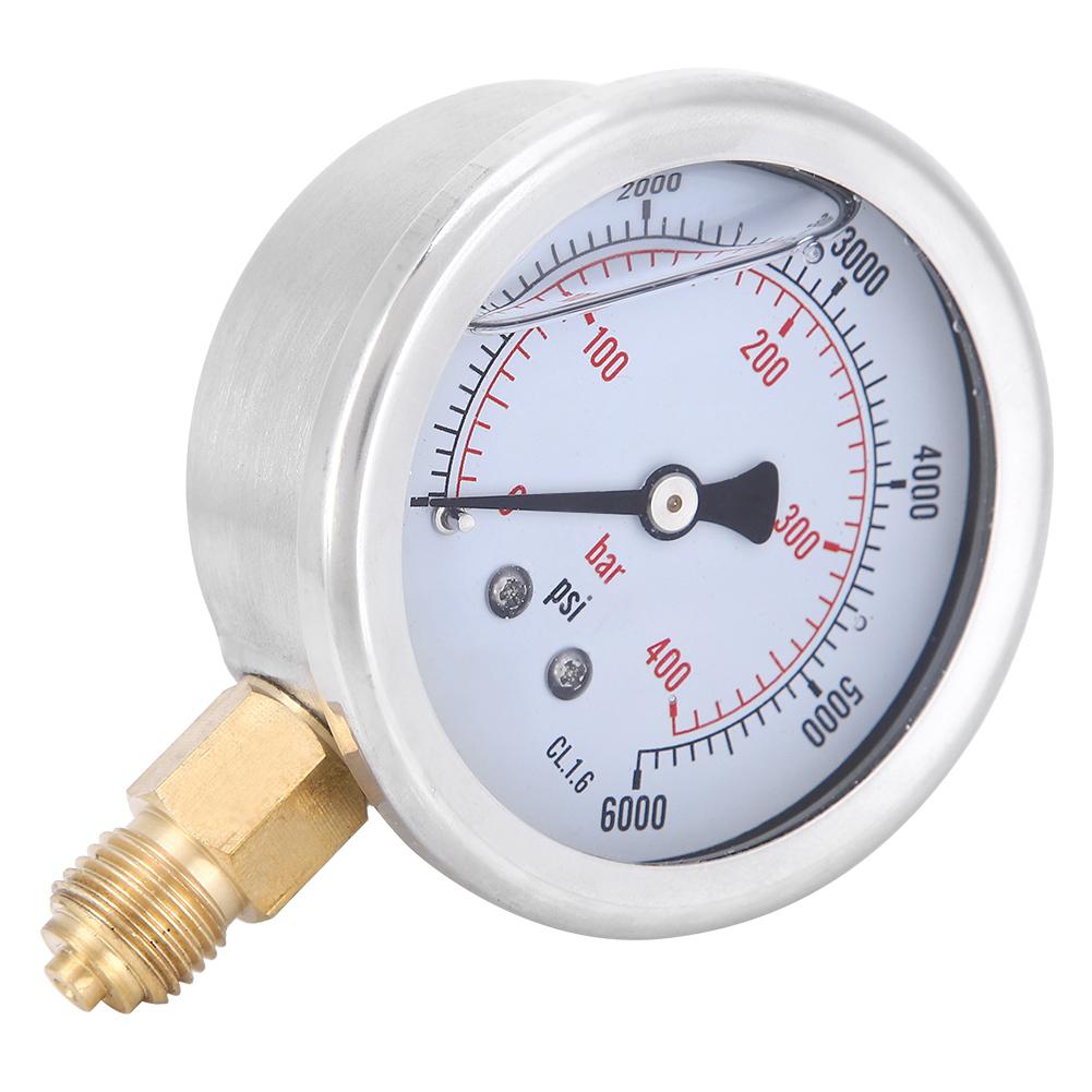TSPGG604400bar 14BSP Y60 Radial Oil Filled Pressure Gauge Manometer for Machinery
