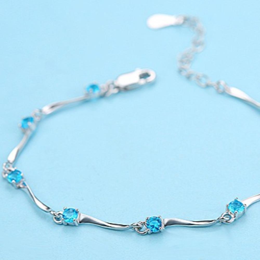 Silver Plated Bamboo Bracelet Elegant Womens Jewelry Perfect Birthday Valentines Day Gift