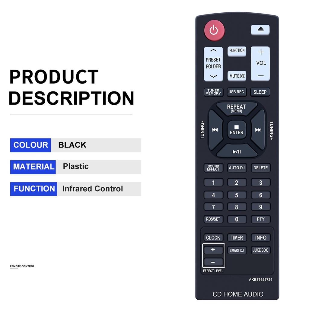 AKB73655724 For 10m Range Infrared Remote Controller Ergonomic Remote Control For LG Home Theater Amplifier and Player