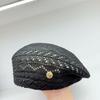 New Korean Style Summer Forward Beret Hat For Women Fashion Logo Outdoor Hollow Casual Best Matched Sunshade Cap Bonnets Gift