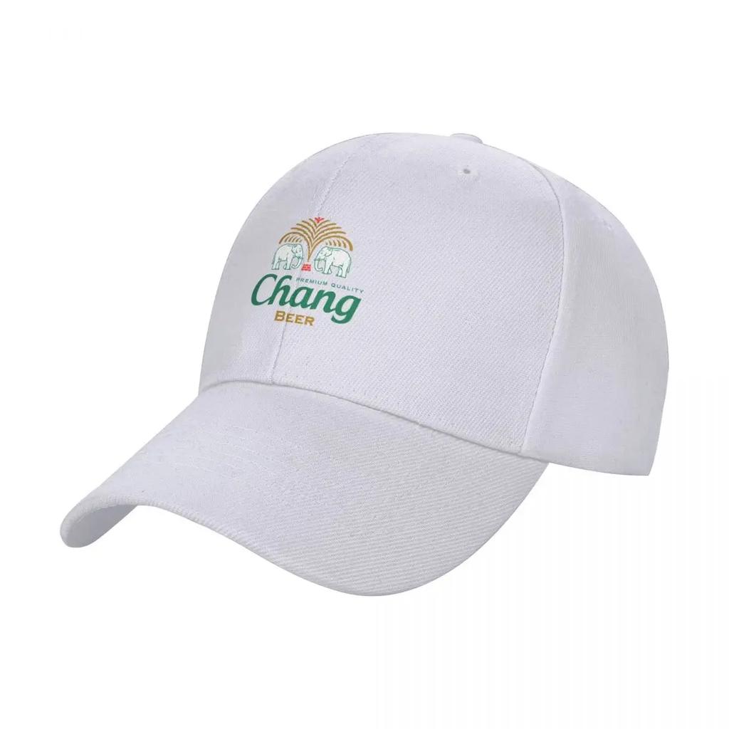 Nova etiqueta de garrafa de cerveja Chang da Tailândia camiseta essencial Boné de Baseball Boné de Golfe Chapéu Derby Chapéu de Verão Para Unissex Feminino
