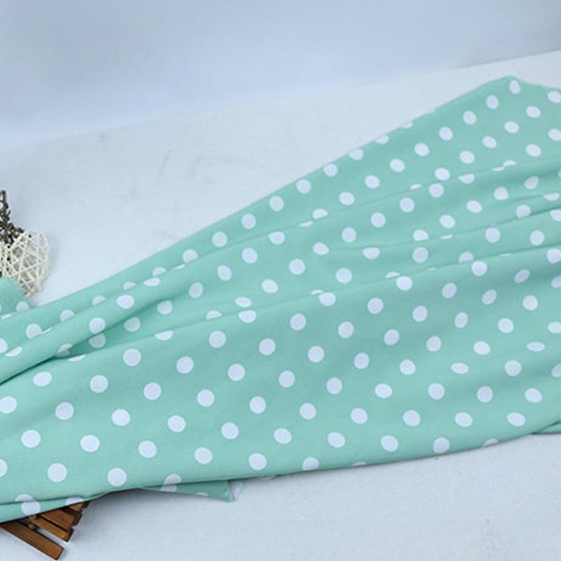Multi-Color Polka Dot Stripe Printed Elastic Chiffon Drape Fabric for Handmade Sewing Tops Clothes Skirts Dresses Blouse Cloth
