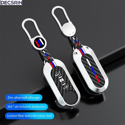Zinc Alloy Car Flip Remote Key Case Cover Shell Fob for Fiat Ducato 500 500L Panda Grande Punto Lancia Musa Car Accessories