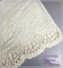 36cm Wide Embroidered Cotton Lace Trim for Lolita-Style Clothing & Curtain Decoration