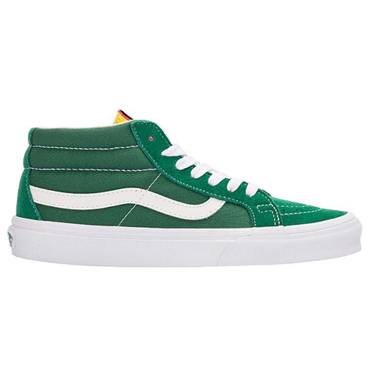 Vans Sk8 Lightweight Wraparound Mid-Top Skate Shoes Unisex Sneakers White Green VN0A391FTOY
