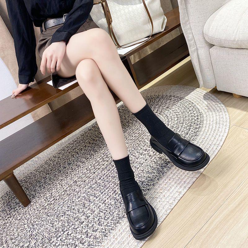 Echte Weiche Leder Flache Slipper - Herbst/Winter Retro Slipper