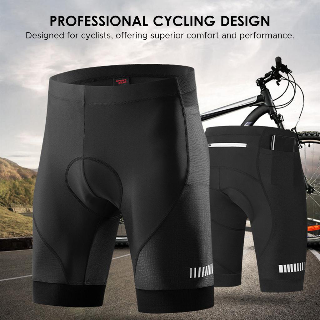 Men's Bike Shorts with Padding  Breathable and Evaporates Sweat Silicone Cushion Mountain Bike Shorts Cycling Shorts for Men