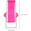 2 buc. Mini scaune de plajă pliabile pentru copii păpușă Mobilier de casă Accesorii pentru modele Set de joacă pentru șezlonguri pliabile în miniatură