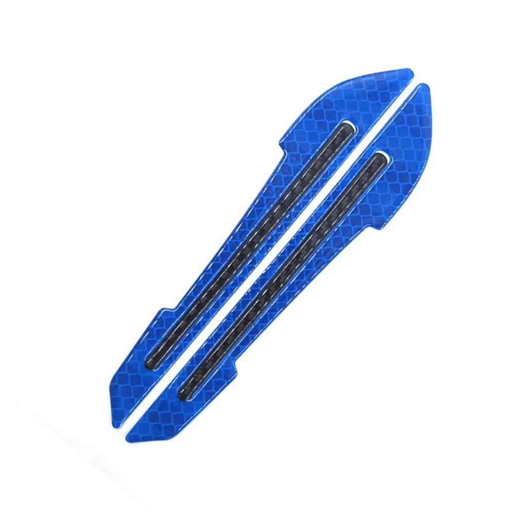 Car Reflective Stickers Door Edge Anti-collision Strips Fenders Glue Reflective Rearview Mirror Warning Stickers Body Scratches
