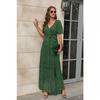 New V-neck High-waisted Strappy Split Long Dresses