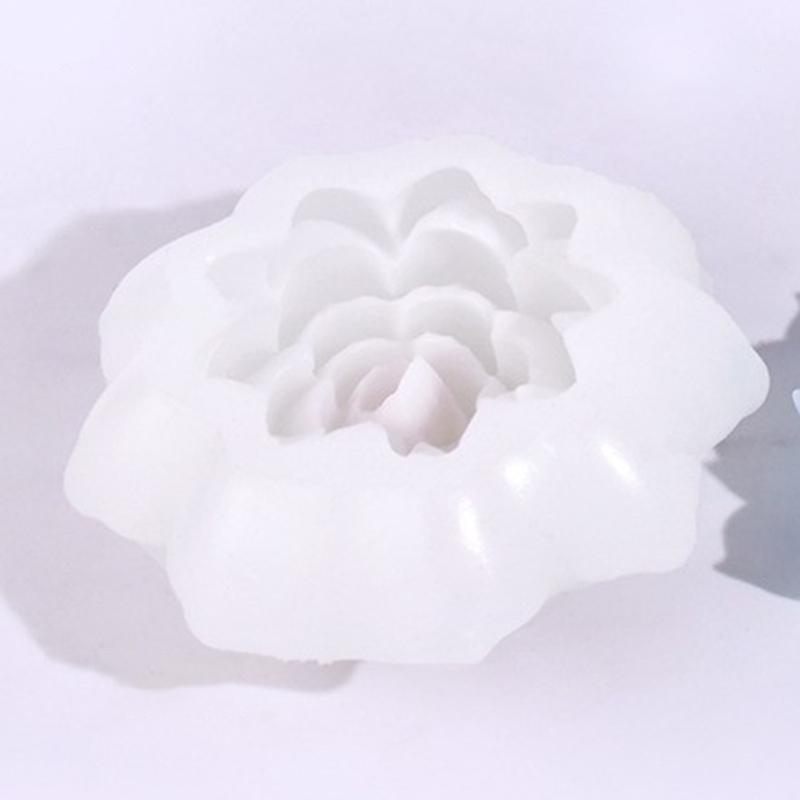 3D Flower Resin Molds 3D Flower Candle Molds for Making Candle Soap Chocolate Fondant Room Decorations Valentines Gift