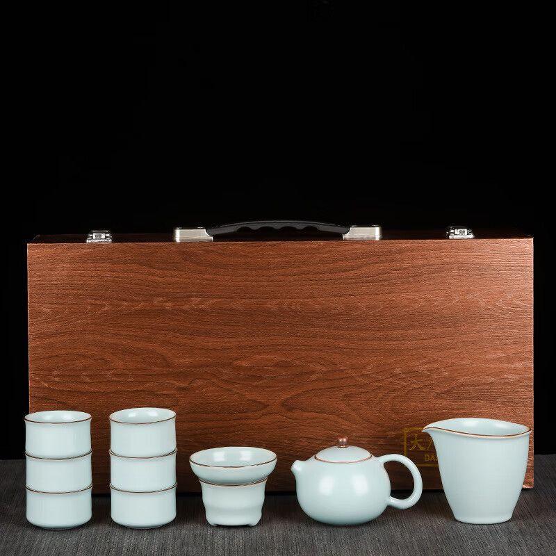 Ru Kiln Ceramic Kung Fu Tea Set