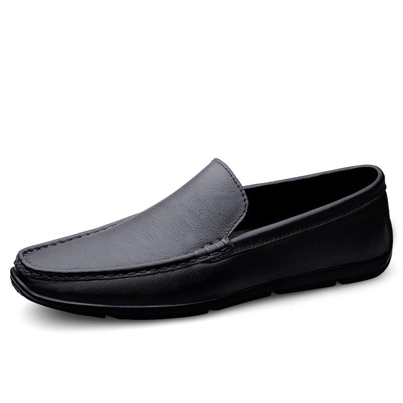 Leather Men Shoes Luxury Brand Loafers 2022 Newest Italian Designer Men Wedding Dress Shoes Casual Black Slip On Moccasins Office