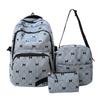 Koreanische Schleife Mädchen Rucksack Set von 3 Große Kapazität Lässiger Tagesrucksack Ins Stil Niedlich Schüler Schultasche Reisetasche