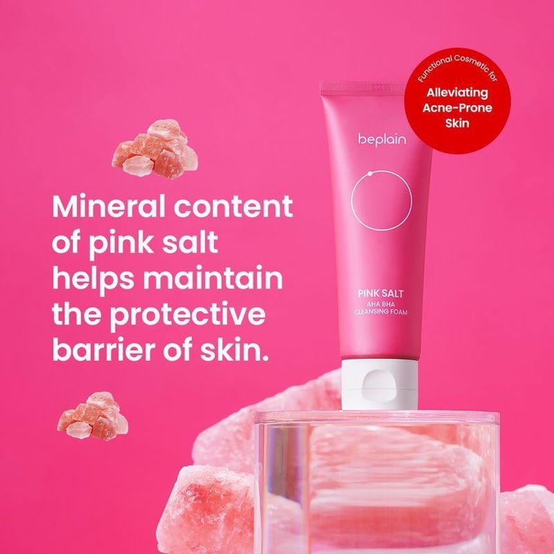 beplain - Pink Salt Aha Bha Cleansing Foam