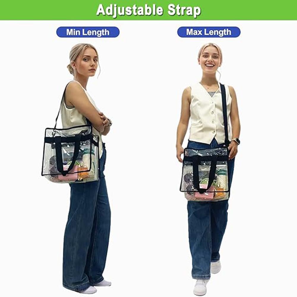 Clear PVC Tote Bag for Women – Large Capacity Waterproof Storage Bag for Gym, Swimming & Travel