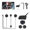V4 PRO Motorcycle Helmet Bluetooth Intercom Headset 1200M 4 Riders Full Duplex Interphone With Fm Radio Waterproof Communicator