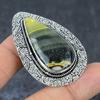 Bumble Bee Jasper Gemstone Handmade 925 Sterling Silver Gift Pendant 2.17" E1t66