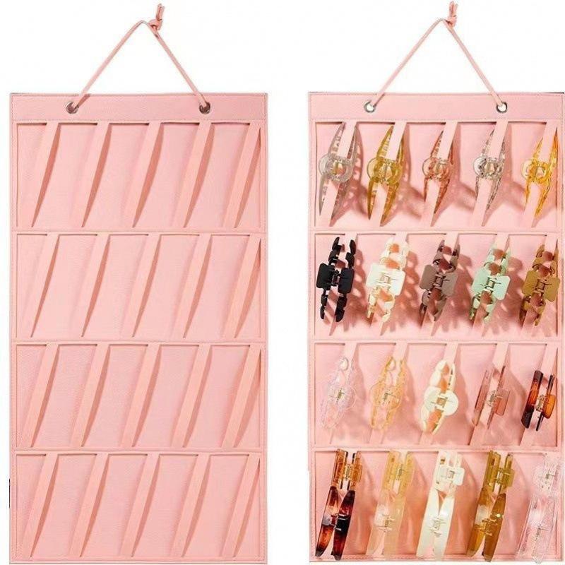 Punch-Free Wall-Mounted Multi-Layer Claw & Shark Clip Storage Display Rack