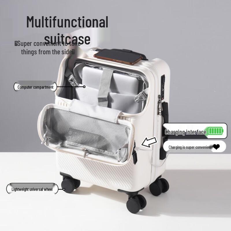 OKD Front-Opening Carry-On Luggage 22 inches