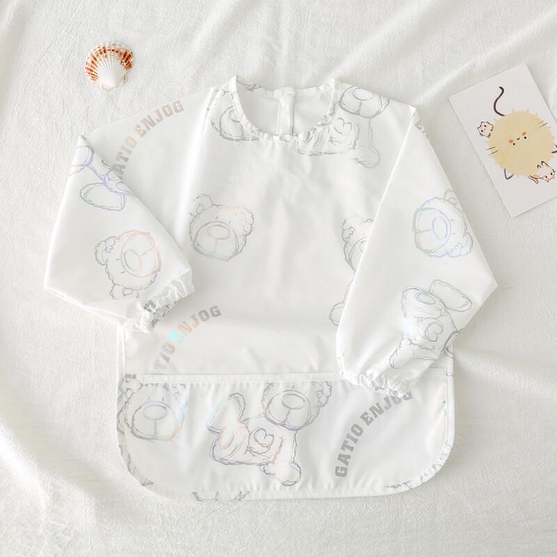 Kids Long-Sleeve Waterproof Feeding Apron