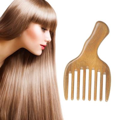 Comb Hair Straightener Wide Tooth Comb Wood Massaging Shampoo Brush Hair Extension Anti-Static Wooden Hair Pick