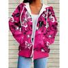 European and American Fashionable Women's Casual Zipper Hoodie, Comfortable