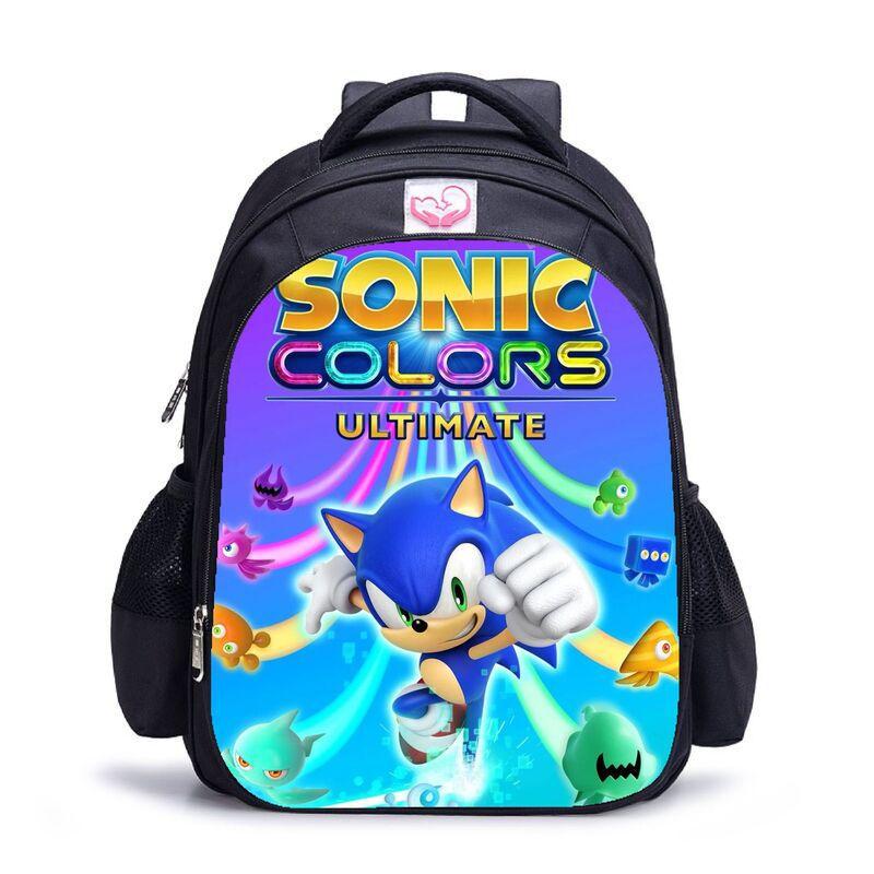 Sonic Waterproof Student Backpack With Large Capacity For Kids Outdoor Travel