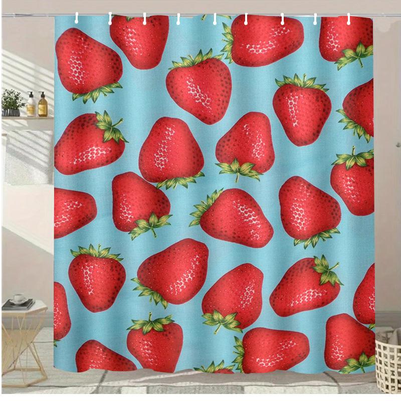 Crocodile Bathing Washable Dirt-Resistant Shower Curtain Shower Head Waterproof Polyester Bath Curtain For Home Decor