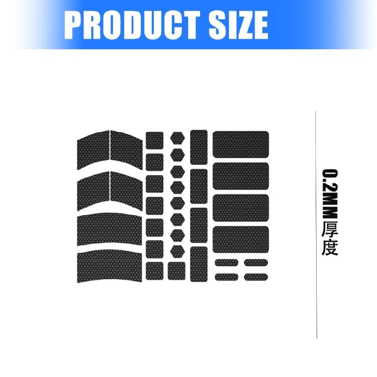 34pcs Sweatproof Silicone Gaming Set Not Slip Surfaces Protectors Controller Accessories for Computer Keyboard Mouse