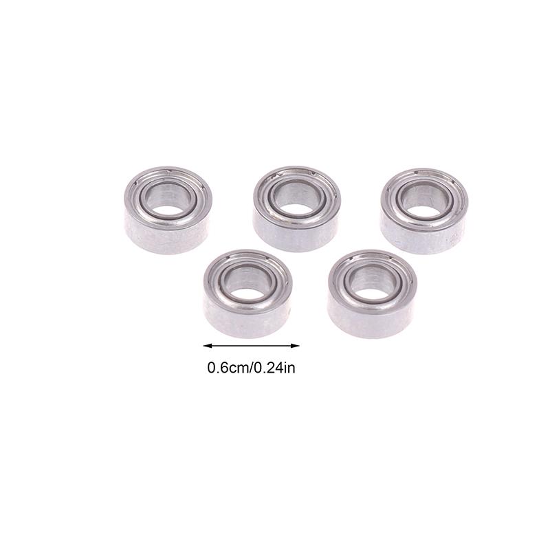 5Pcs Mr63Zz Bearing 3X6X2.5Mm Abec 7 Quality High-Speed Mr63 Zz Miniature Steel Ball Bearings For Fishing Reel