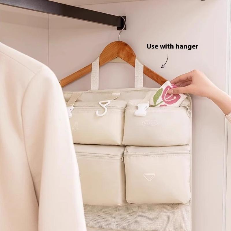 7-In-1 Folding Travel Storage Bag, Portable Luggage Organizer, Multifunctional Clothing Sorting Bag, Travel Bag Hanging Bag