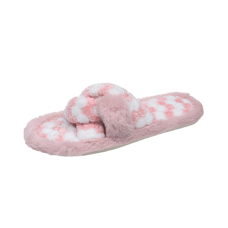 Fashion 2025 New Fashion Fluffy Slippers Women Winter Warm Fur Home Slippers Woman Comfortable Soft Sole Non Slip Indoor Shoes