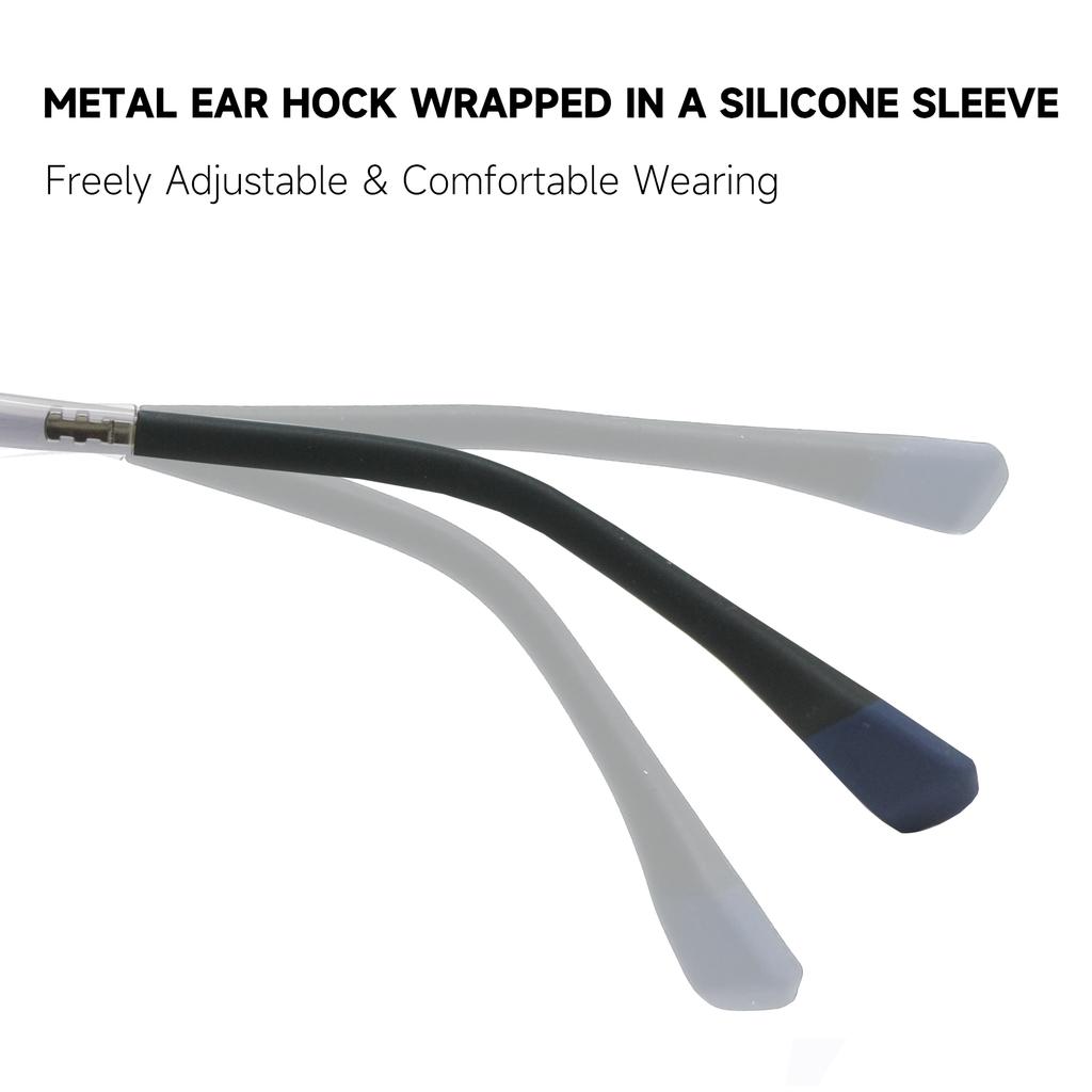 Teens Optical Glasses Plastic Rectangular Frame Spring Hinge Size 53 Flexible Bendable Kids 9-15Y