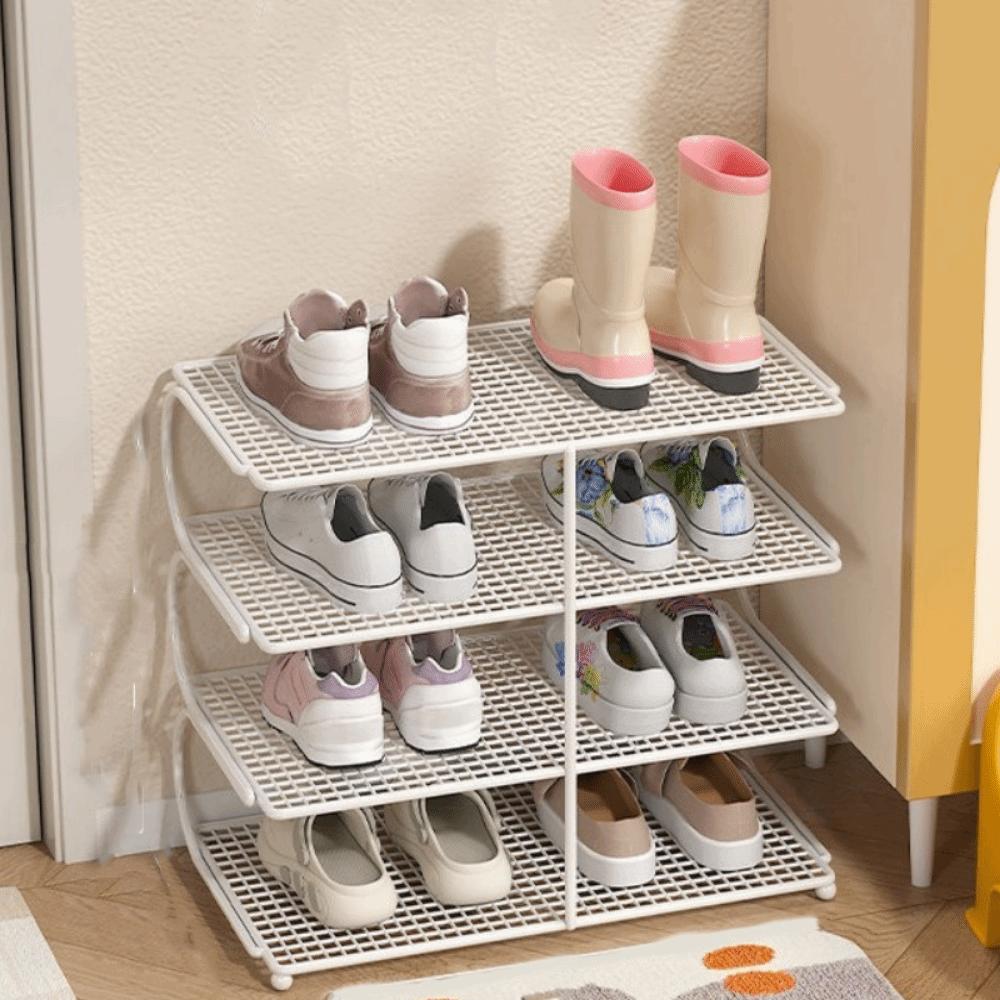 Large Capacity Multi-layer Shoe Rack Iron Shoe Organizer Multi-functional Kitchen Shelf Bedroom