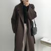 New Women's Double-sided Cashmere Wool Coat, Petite Size Mid-length, Premium Elegant Outerwear for Fall Winter